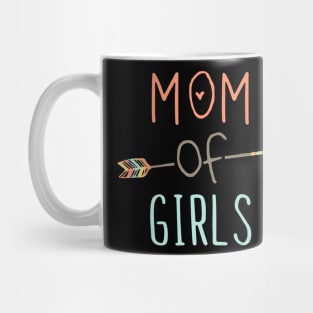 Womens Mom of Girls TShirt Mother's Day Mug